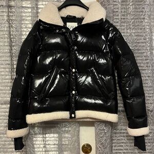 SAM. Glossy Black Puffer Jacket